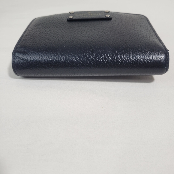 Kate Spade Tellie Wallet, Black Leather & Gold Hardware - Picture 4 of 16